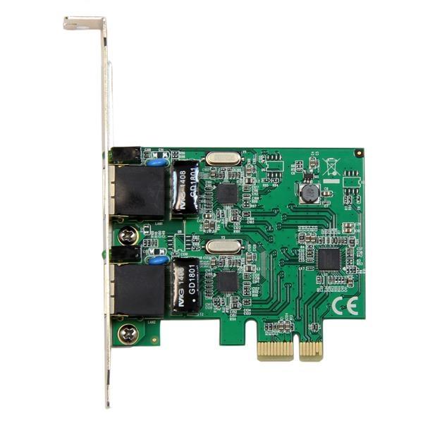 StarTech.com TARJETA RED GIGABIT ETHERNET 2 PUERTOS PCI EXPRESS NIC RJ45  .