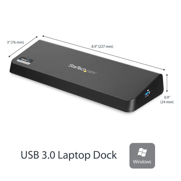 StarTech.com REPLICADOR PUERTOS UNIVERSAL USB 3.0 DISPLAYPORT HDMI 4K     .