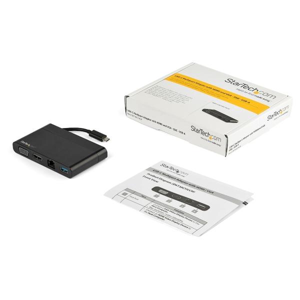 StarTech.com DOCK STATION USB-C 4K HDMI VGA WIN MAC CHROME USB TIPO C