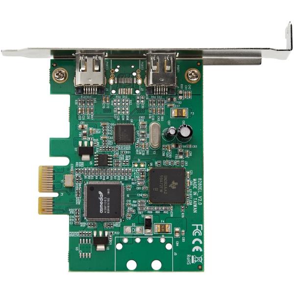 StarTech.com ADAPTADOR TARJETA FIREWIRE PCI E 2 PUERTOS - CHIPSET TI TSB82AA2