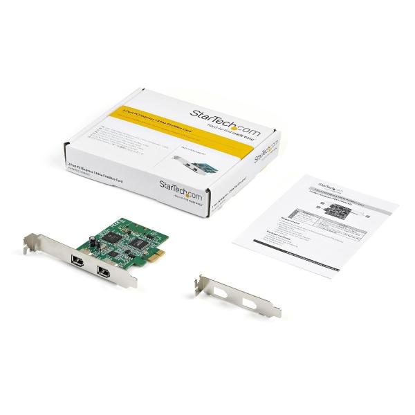 StarTech.com ADAPTADOR TARJETA FIREWIRE PCI E 2 PUERTOS - CHIPSET TI TSB82AA2