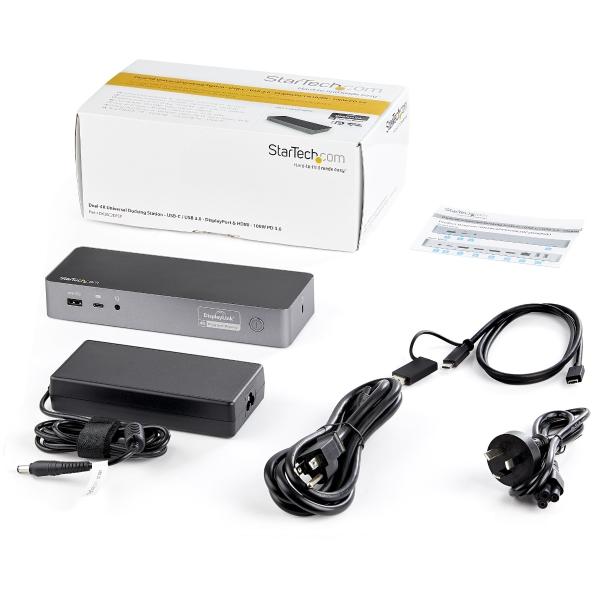 StarTech.com DOCKING STATION UNIVERSAL PARA LAPTOP USB-C USB-A PD 100W