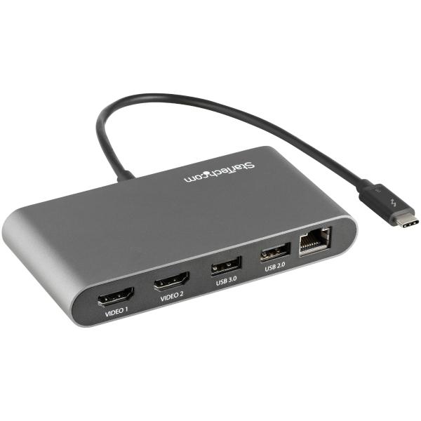 StarTech.com DOCKING STATION THUNDERBOLT 3 MINI - 2 PUERTOS HDMI 4K 60HZ