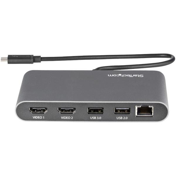 StarTech.com DOCKING STATION THUNDERBOLT 3 MINI - 2 PUERTOS HDMI 4K 60HZ