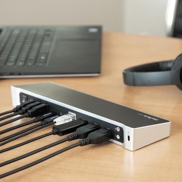 StarTech.com DOCKING STATION PD PARA LAPTOP USB-C 4K PARA 3 PANTALLAS