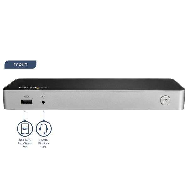 StarTech.com DOCKING STATION PD PARA LAPTOP USB-C 4K PARA 2 PANTALLAS