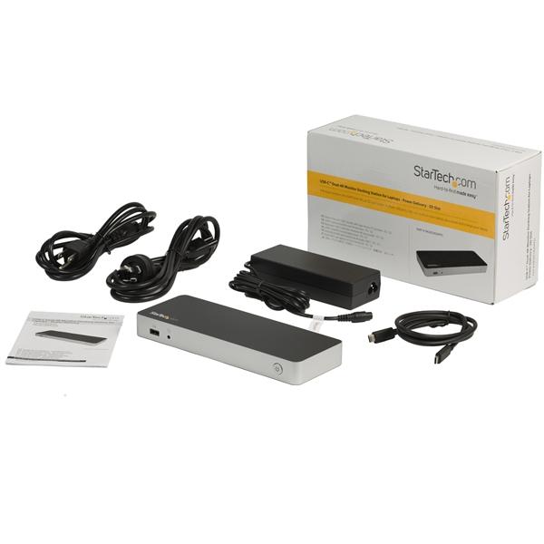 StarTech.com DOCKING STATION PD PARA LAPTOP USB-C 4K PARA 2 PANTALLAS