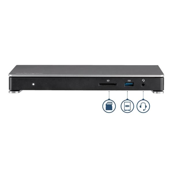 StarTech.com DOCKING STATION THUNDERBOLT 3 CON LECTOR SD USBC 2X4K PD 85W
