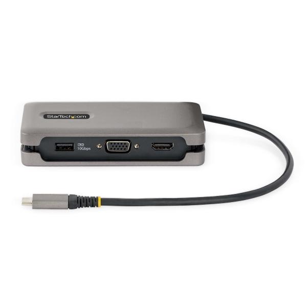 StarTech.com ADAPTADOR MULTIPUERTOS USB-C HDMI VGA HUB USB DE 3 PUERTOS