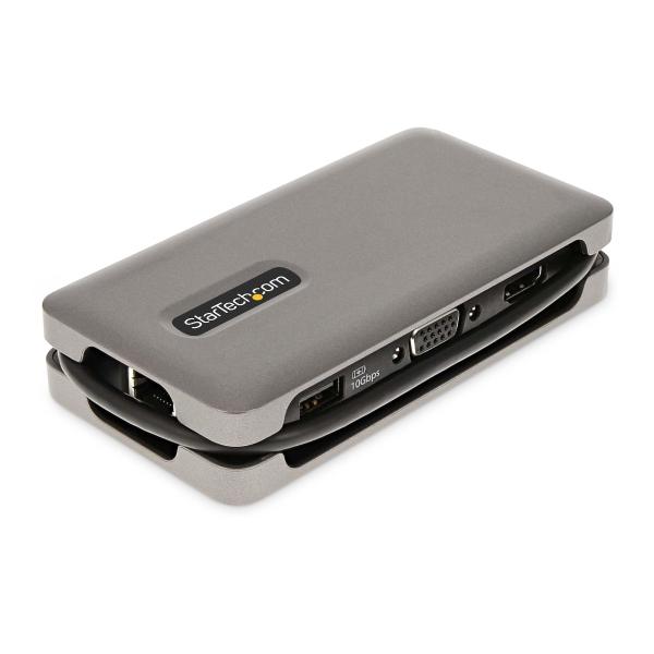 StarTech.com ADAPTADOR MULTIPUERTOS USB-C HDMI VGA HUB USB DE 3 PUERTOS