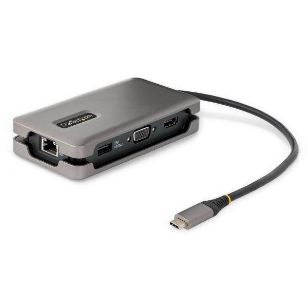 StarTech.com ADAPTADOR MULTIPUERTOS USB-C HDMI VGA HUB USB DE 3 PUERTOS