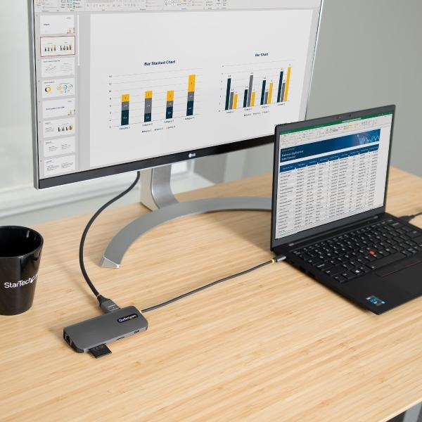 StarTech.com ADAPTADOR MULTIPUERTOS USBC HDMI 4K DOCKING STATION PD