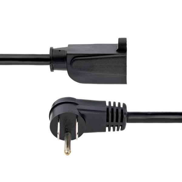 StarTech.com CABLE DE 2M 6FT DE EXTENSION ACODADO 5-15P A 5-15R