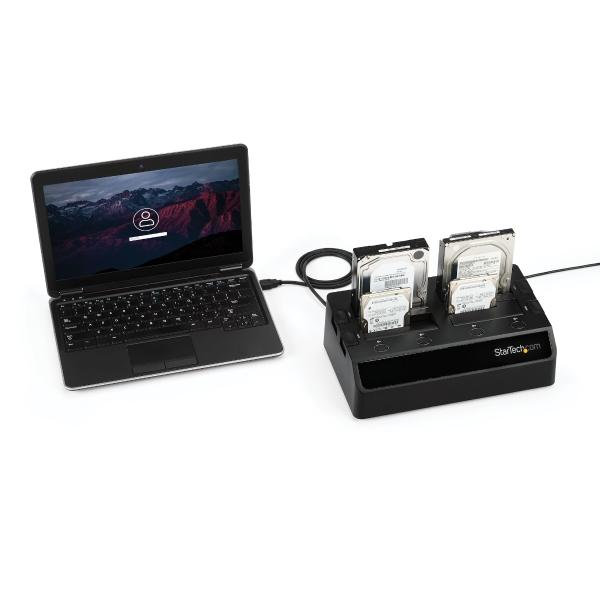 StarTech.com DOCKING STATION USB 3.0 SATA 4 BAHIAS 2.5 Y 3.5 PARA DISCO DU.O