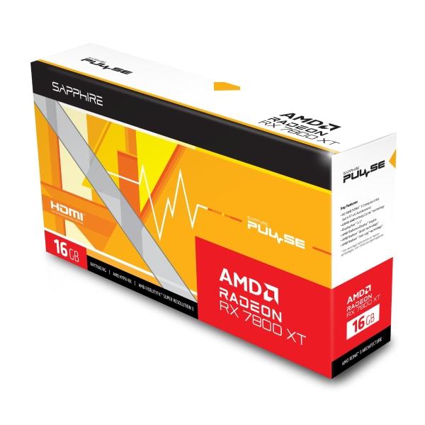 Tarjeta de video Sapphire PULSE AMD Radeon RX 7800 XT 16GB GDDR6