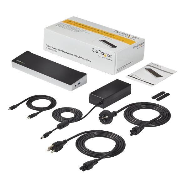 StarTech.com DOCK USB C CON VIDEO TRIPLE 4K 5X USB 3.0 PD 100W DP HDMI