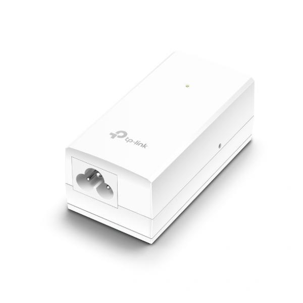 TPLINK Inyector PoE pasivo de 24V / 2 puerto 10/100/1000 Mbps / Plug and Play / Montaje en Pared