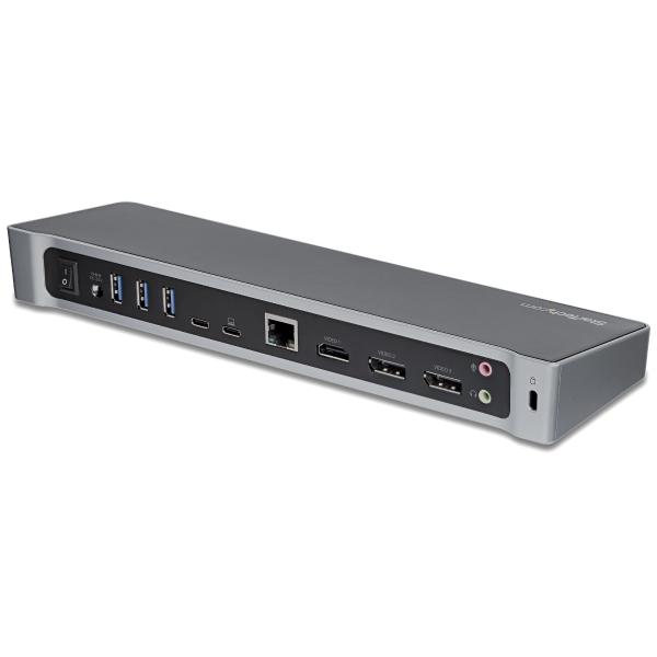 StarTech.com DOCK USB C CON VIDEO TRIPLE 4K 5X USB 3.0 PD 100W DP HDMI