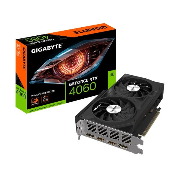 Tarjeta de video Gigabyte NVIDIA GeForce RTX 4060 WINDFORCE OC 8G