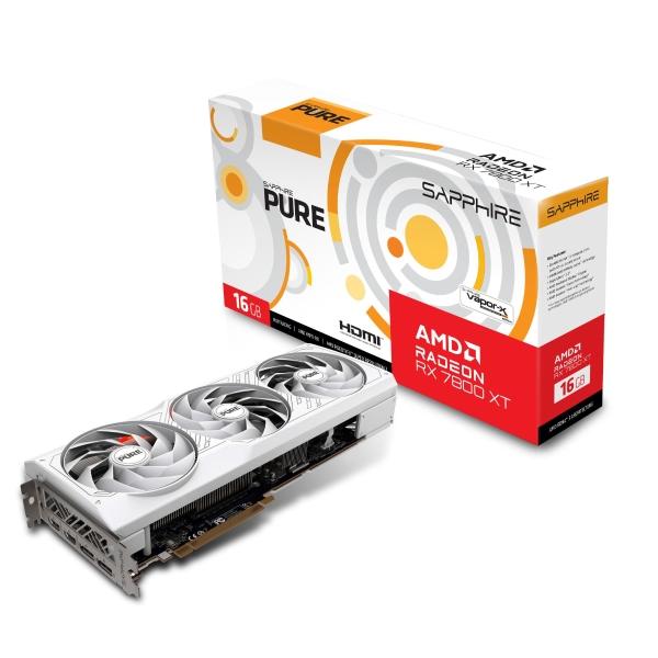 Tarjeta de video Sapphire Pure AMD Radeon RX 7800 XT 16GB DDR6 Blanco
