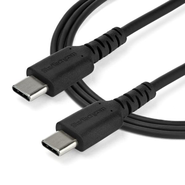 StarTech.com CABLE USB TIPO C DE 1 M NEGRO-CON FIBRA ARAMIDA