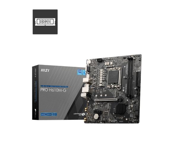 Tarjeta Madre MSI Micro-ATX PRO H610M-G DDR4, S-1700, Intel H610