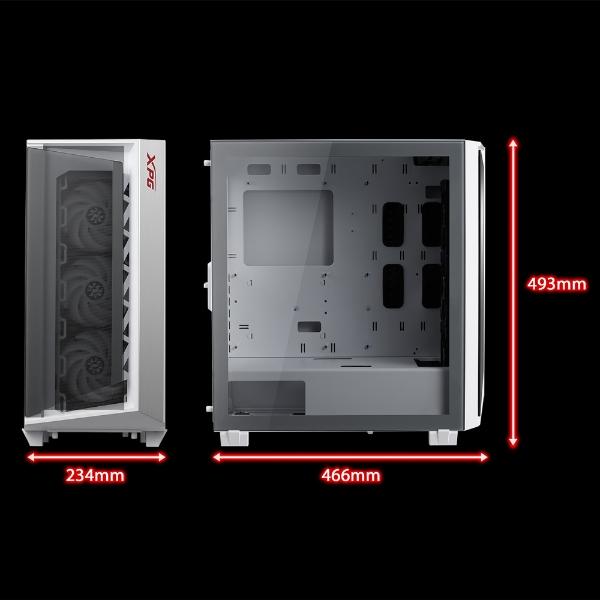 XPG GABINETE GAMER XPG CRUISERST BLANCO MID TOW (CRUISERST-WHCWW)