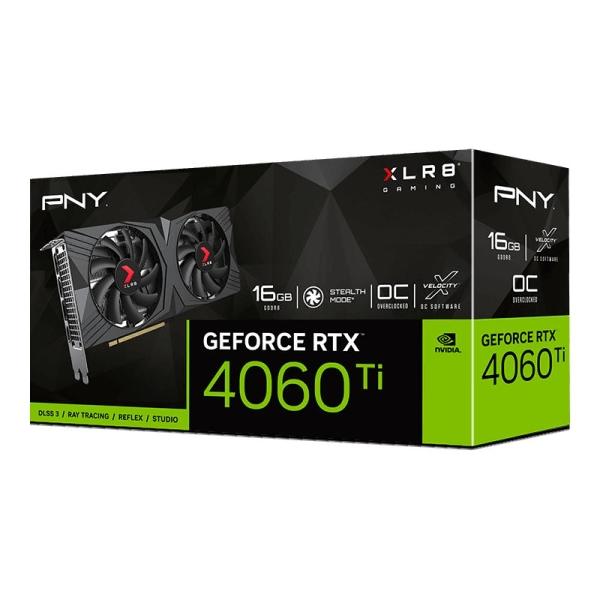 Tarjeta de video PNY NVIDIA GeForce RTX 4060 Ti 16GB XLR8 Gaming VERTO