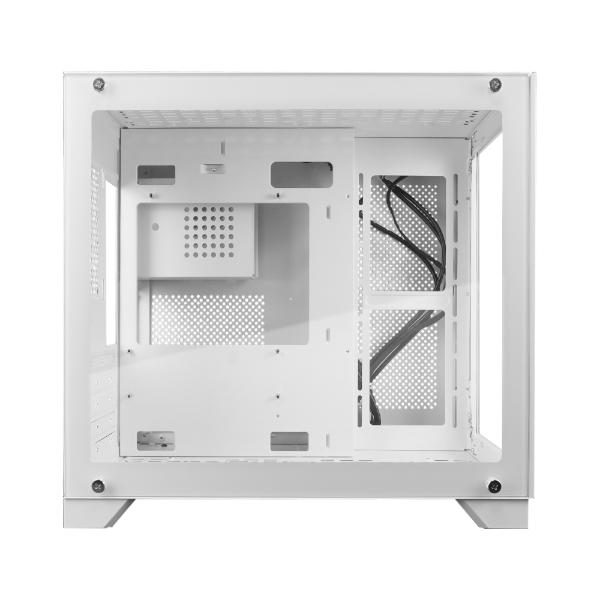 Game Factor GABINETE GAME FACTOR MATX FISHTANK DOBLE CRISTAL USB 3.0 S/FTE BLANCO CSG570-WH