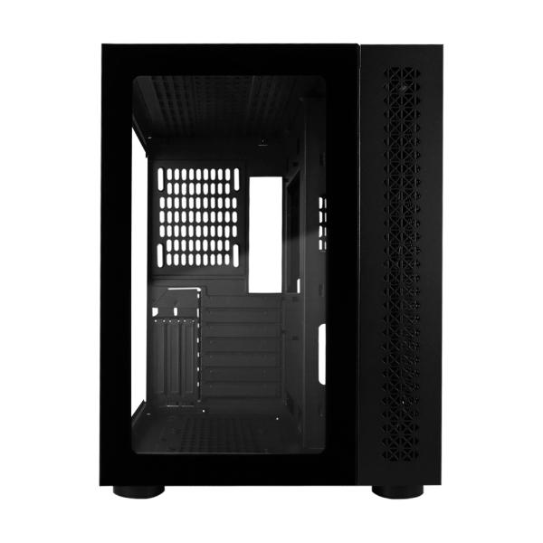 Game Factor GABINETE GAME FACTOR ATX FISHTANK DOBLE CRISTAL USB 3.0 S/FTE NEGRO CSG700-BK