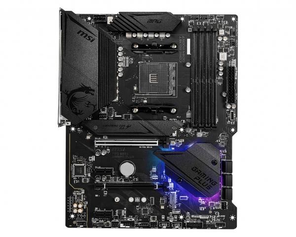 MOTHERBOARD MSI(MPG B550 GAMING PLUS)SOCKET AM4,4*DDR4 4266,HDMI,DP,PCI-E 4.0,CROSSFIRE, ATX