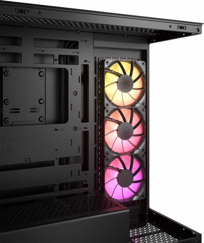 GABINETE CORSAIR 3500X NEGRO ARGB S/FUENTE CRISTAL M-ATX CC-9011278-WW