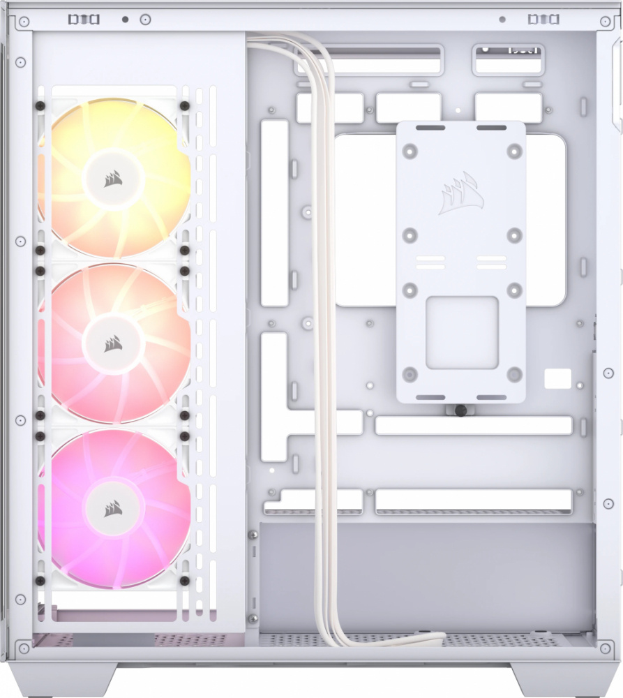 GABINETE CORSAIR 3500X BLANCO ARGB S/FUENTE CRISTAL M-ATX CC-9011279-WW