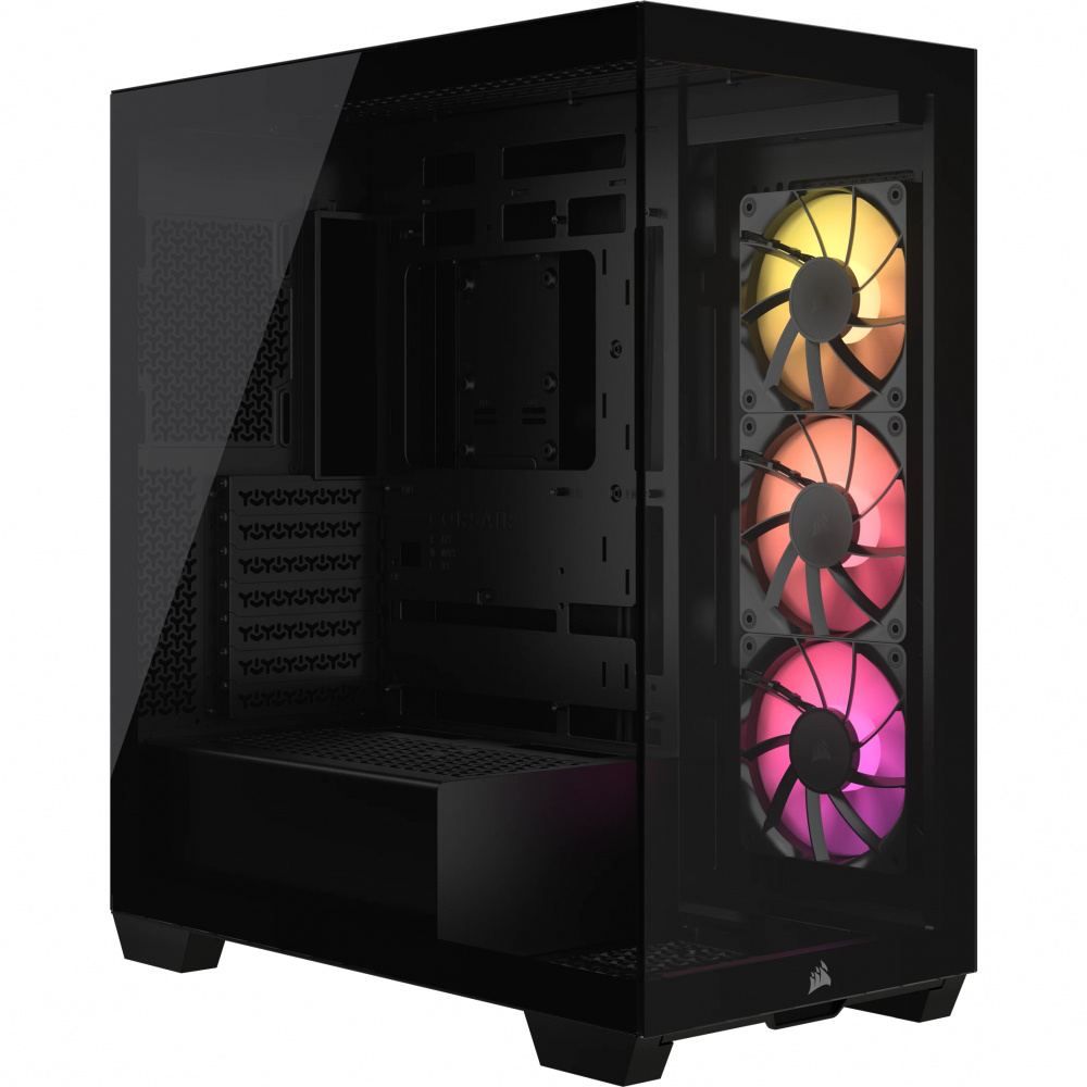 GABINETE CORSAIR 3500X NEGRO ARGB S/FUENTE CRISTAL M-ATX CC-9011278-WW