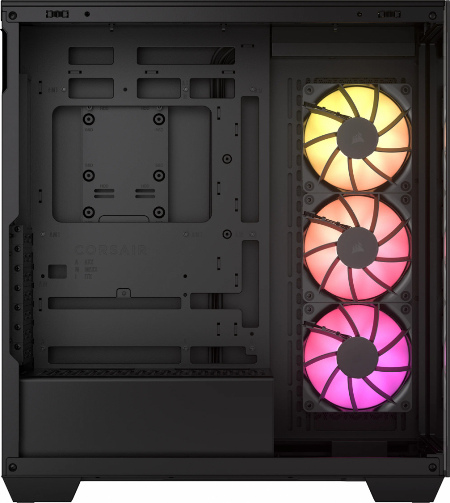 GABINETE CORSAIR 3500X NEGRO ARGB S/FUENTE CRISTAL M-ATX CC-9011278-WW