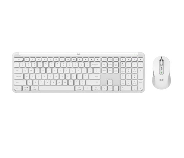 Logitech - Keyboard and mouse set - Spanish (Latin American) - Wireless - USB - Antarctic white