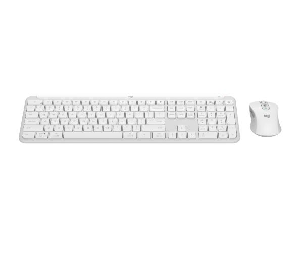 Logitech - Keyboard and mouse set - Spanish (Latin American) - Wireless - USB - Antarctic white