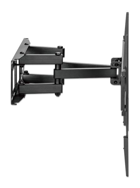 Soporte de pared con doble brazo articulado y nivel Manhattan.