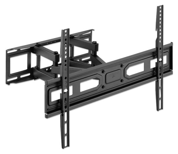 Soporte de pared con doble brazo articulado y nivel Manhattan.