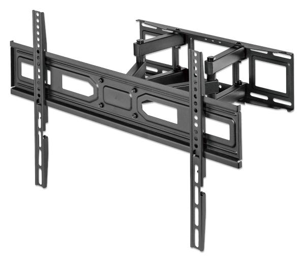 Soporte de pared con doble brazo articulado y nivel Manhattan.