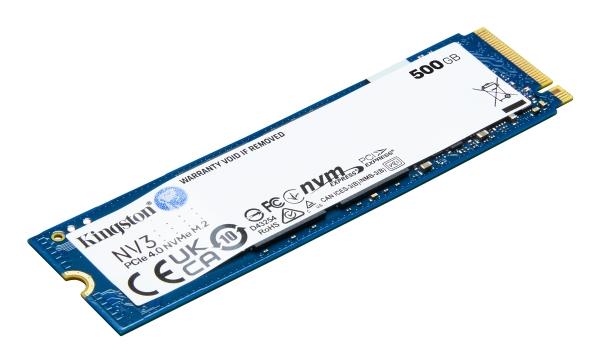 Kingston technology UNIDAD SSD M.2 KINGSTON 500GB (SNV3S/500G) NV3, PCIE 4.0, NVME, 2280