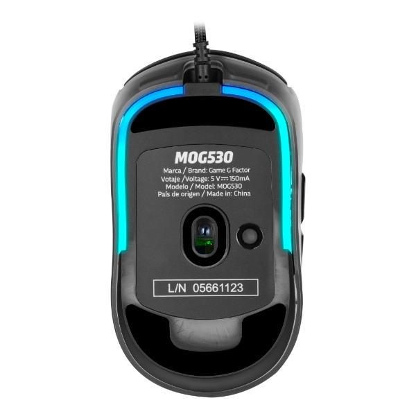 Game Factor MOUSE GAME FACTOR CARCASAS INTERCAMBIABLES P3327 12K DPI RGB USB NEGRO (MOG53-BK)