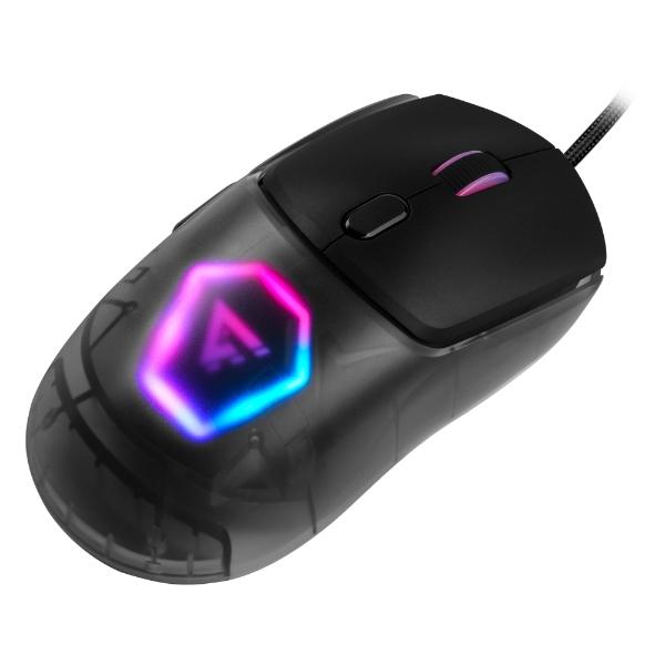 Game Factor MOUSE GAME FACTOR CARCASAS INTERCAMBIABLES P3327 12K DPI RGB USB NEGRO (MOG53-BK)