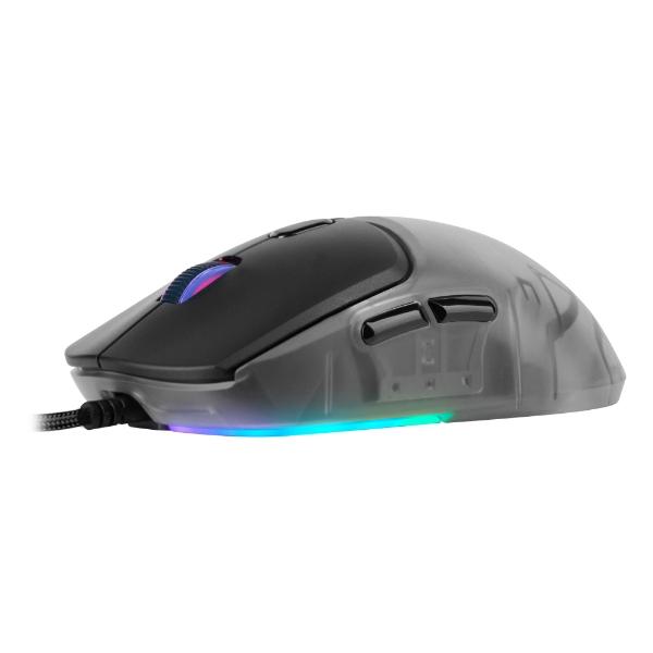 Game Factor MOUSE GAME FACTOR CARCASAS INTERCAMBIABLES P3327 12K DPI RGB USB NEGRO (MOG53-BK)