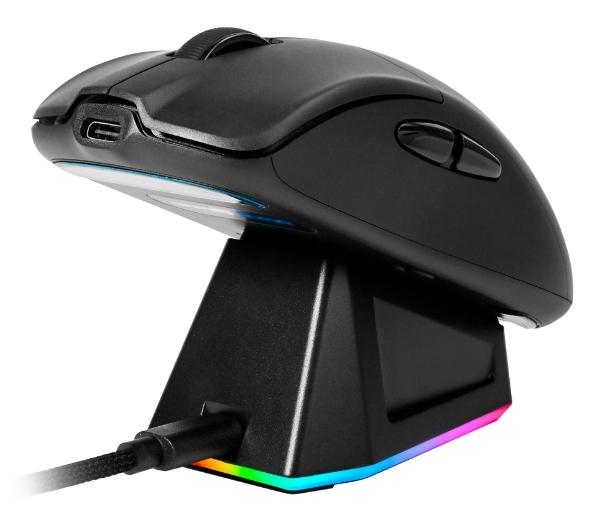 Game Factor MOUSE GAME FACTOR INAL. WIRELESS 2.4G+BT, PIXART 3395, 26K DPI, 4K HZ BASE RGB 56G (MOW800-BK)