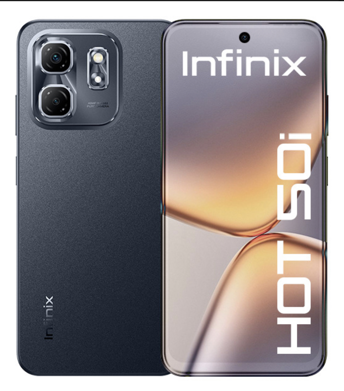 Celular Infinix Hot 50i 128gb Rom 4gb+4gb Ram Virtual Dual Sim Mediatek Helio G81 6.7  Hd+ 120hz 48mp 5000mah Carga De 18w