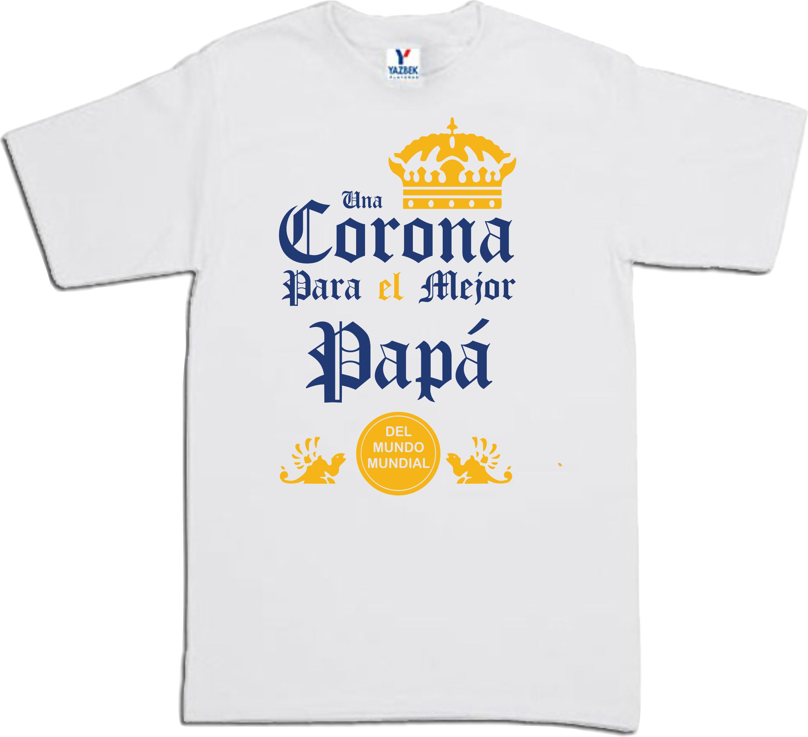 Playera Una Corona para el mejor Papa Padre papa e hijo Dia del Padre Familia Evento 