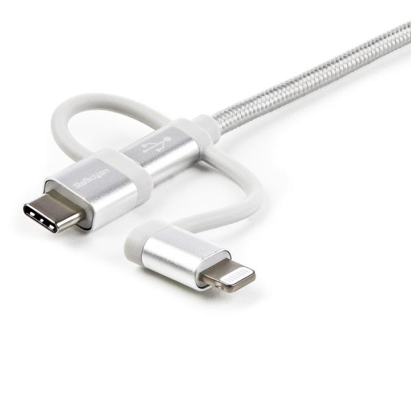StarTech.com 1.8M LIGHTNING/USB-C/MICRO-USB USB CHARGING CABLE