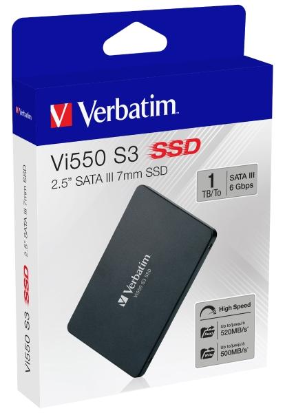 Verbatim Unidad de Estado Solido SSD VERBATIM Vi550 Interno 1TB SATA III 2.5