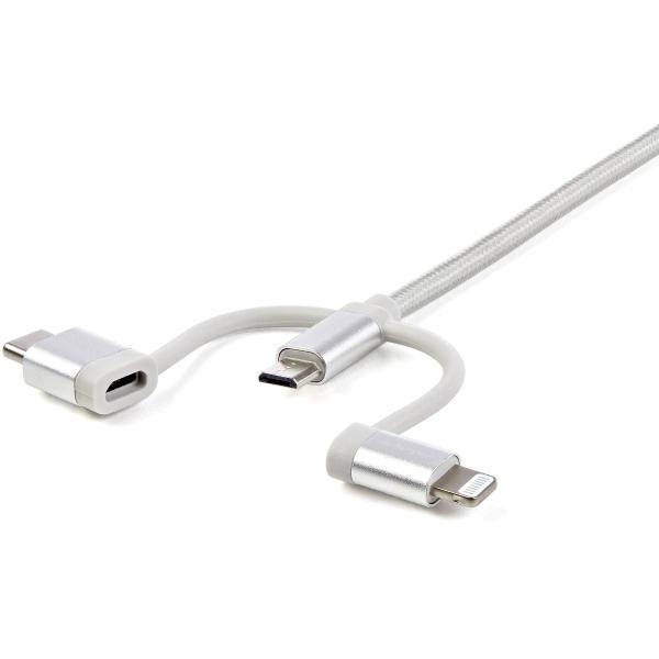 StarTech.com 1.8M LIGHTNING/USB-C/MICRO-USB USB CHARGING CABLE